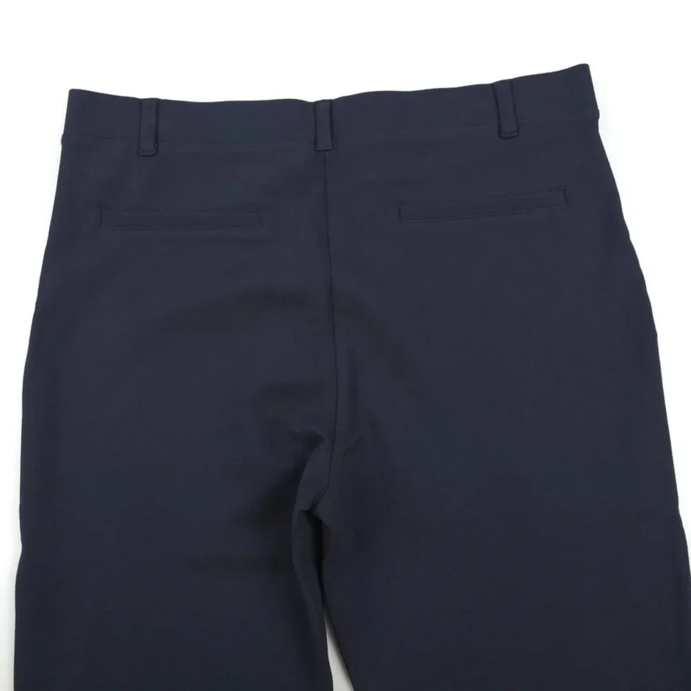 NWT Quince Ultra-Stretch Ponte Straight Leg Pants Navy Old Money Quiet Luxury - Picture 5 of 8